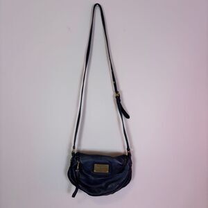 Marc by Marc Jacobs Black Pebbled Leather Small Crossbody Purse